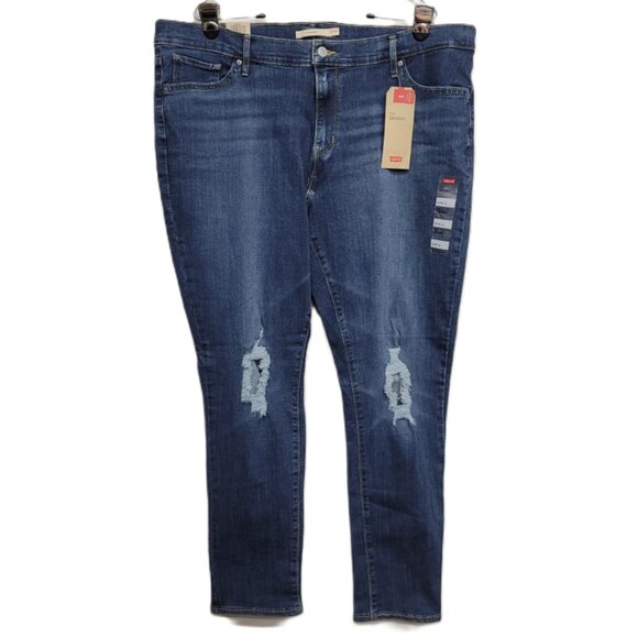 NWT Levi's 711 Mid-Rise Skinny Jeans 20W - Picture 3 of 11